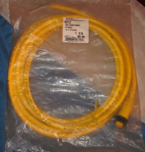 BRAD HARRISON 40712 2P FEMALE STRAIGHT 12&#039; 16/2 AWG PVC CORDSET