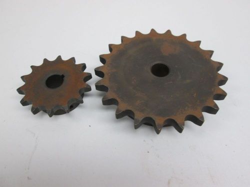 Lot 2 new martin assorted 60b21 50bs14 chain sprocket 3/4in bore d259955 for sale