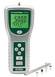 Extech 475040-sd digital force gauge/datalogger w/ large dual backlit lcd for sale