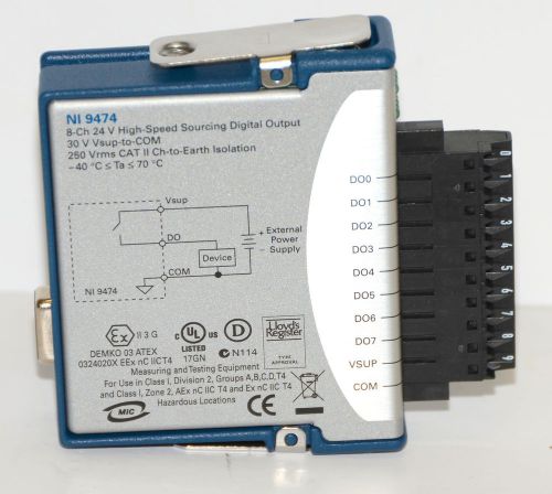 *NEW* National Instruments NI 9474 24 V,Sourcing Digital Output, 8 Ch Module