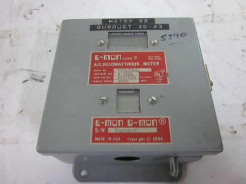 E-mon d-mon a.c. kilowatthour meter model 4801600d 4 wire -parts or repair- for sale