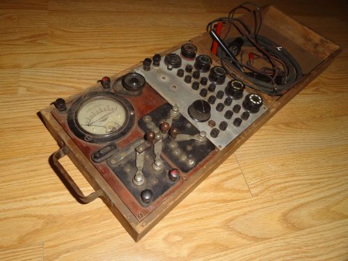 VINTAGE ANTIQUE  RADIO TESTING METER VERY COOL CHRISTMAS PRESENT