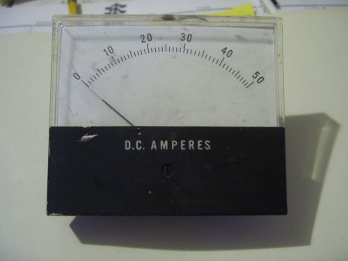 Honeywell  0-50 DC  amperes Panel Mount meter  model MS3T Vintage