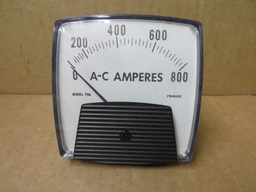 PANEL METER ac amperes 0-800  new unused