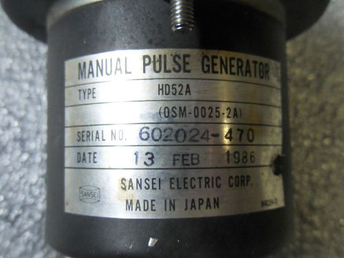 (V40-1) 1 USED SANSEI ELECTRIC HD52A MANUAL PULSE GENERATOR