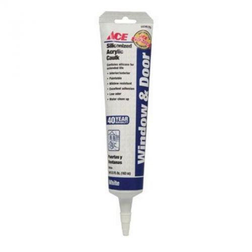 40 Year Siliconized Acrylic Caulk 5.5 Oz. Tube, White RED DEVIL 0845AC