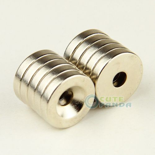 10pcs D.15x3mm Hole:3mm Super Strong Rare Earth Neo Neodymium Disc Magnets N35