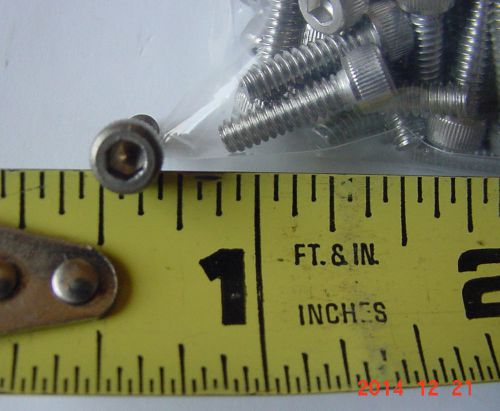 6 32 X 1/2 Stainless Socket Head Cap Screw 240 NEW FREE SHIP