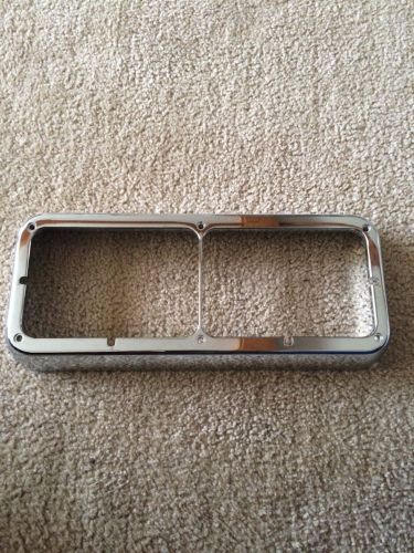 Emergency vehicle headlight chrome bezel