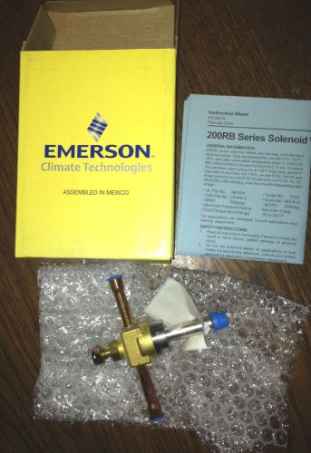 Quantity 4 Emerson Refrigerant Solenoid Valve 200RB 4T3T Less Coil