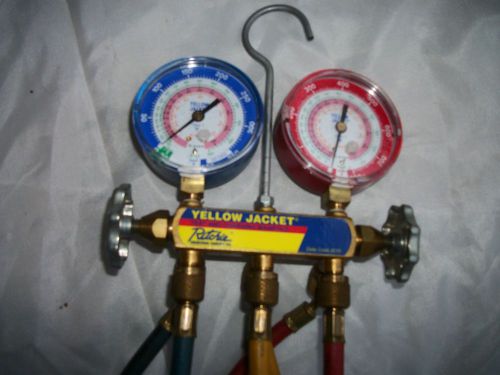 Ritchie Yellow Jacket HVAC Manifold Gauges - R-22 R-134A R-404A