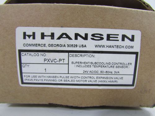 NEW - HANSEN PXVC-PT SUPERHEAT/SUBCOOLING CONTROLLER WITH TEMPERATURE SENSOR