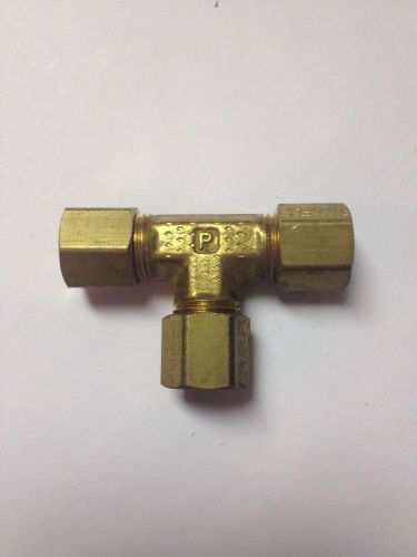 Parker Brass Union Tee 1/4&#034; Compression