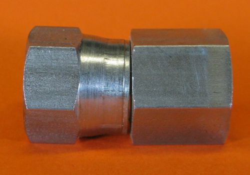 Female straight swivel adapters 1/2&#034; jic  37deg swivel / 3/8&#034;  nptf lot of 2 for sale