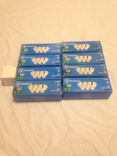 NIB Westinghouse Halogen 20W 36 Degree Bulbs LOT OF 25