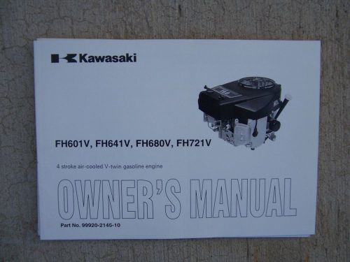2001 Kawasaki 4 Stroke Air Cooled V Twin Gasoline Engine V-Twin Owner Manual  R