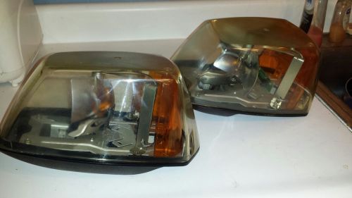 Federal signal vector lightbar rotating light pods (2) for sale