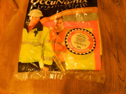 Safety Vest Size 2XL High Visibility Safety Gear OccuNomix ANSI Certified