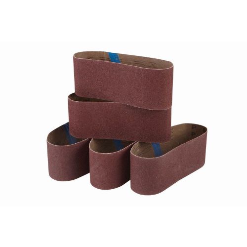 Pack of 5 Aluminum Oxide 3&#034; x 18&#034; 80 Grit Sanding Belts Belt,Sander,Sand