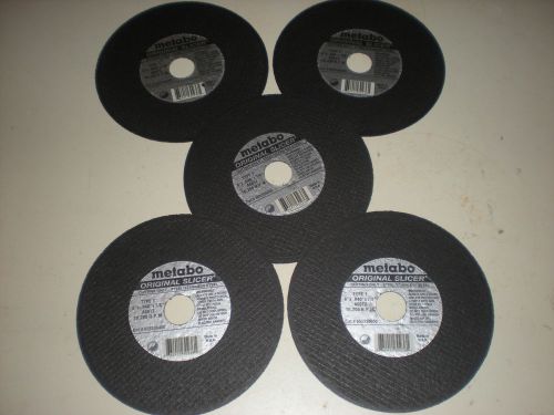 (5) Metabo Cutting Wheels 6 inch X 1/16 Th  X 7/8 ths Arbor  A 60 TZ