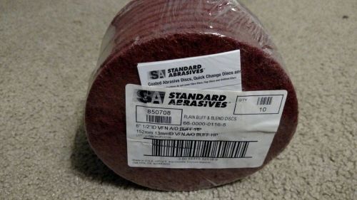 Standard Abrasive 850708 Plain Buff &amp; Blend Discs Pack of 10