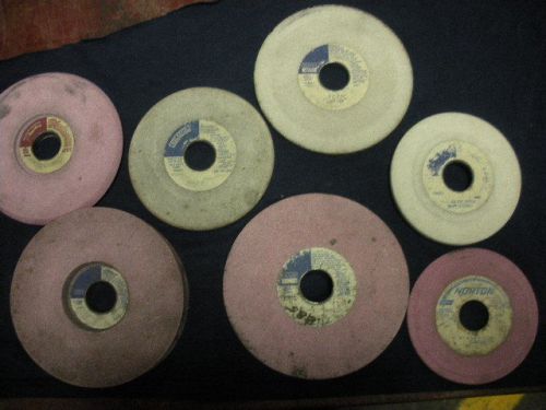 LOT OF 7 GRINDING WHEELS - USED