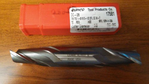 Quinco 17581 7/8&#034; 2 Flute HSS Double End End Mill