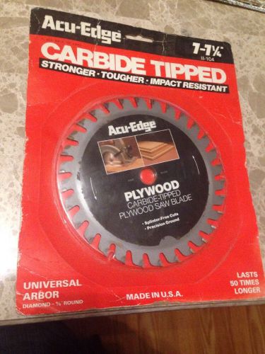 Acu-edge carbide tipped circular saw blade 7-7 1/4 for sale