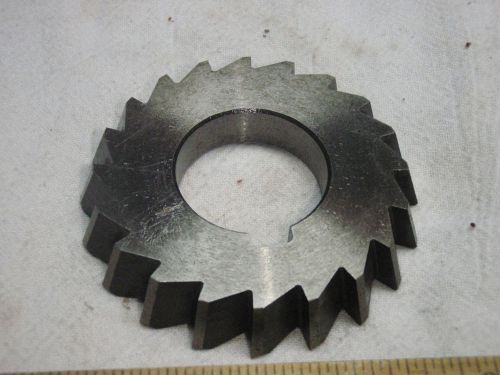 Union tool 3&#034; x 1/2&#034; x 1 1/4&#034;  70 degree beveled tooth side milling cutter hss for sale