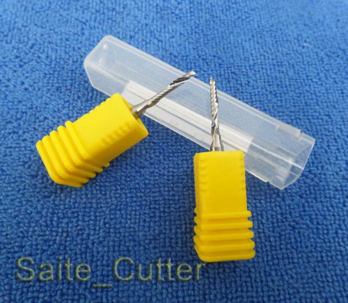 5 pcs Aluminum single one flute spira Tools CNC router bits 1/8&#034; 2x12mm