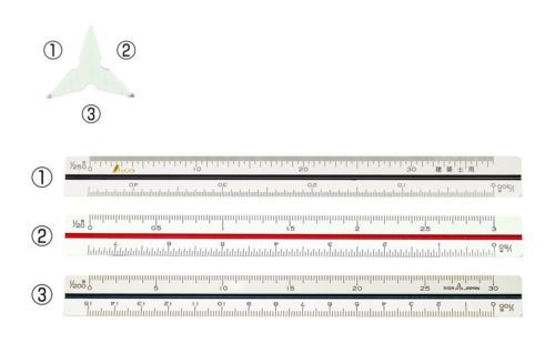 SHINWA Triangle Ruler 15cm Metric 74961 Japan