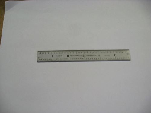 Starrett # c607r-6  6&#034; spring tempered steel rule with inch graduations for sale