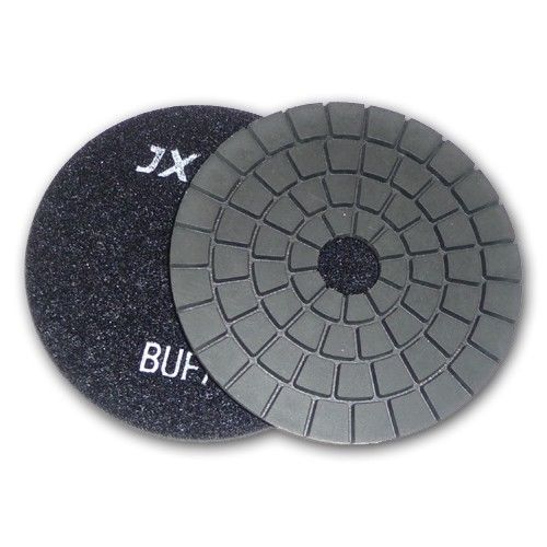 5&#034; jx shine diamond polishing pad black buff for sale
