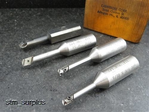 SET OF 3 CARBITBORE INDEXABLE BORING BARS + ACRA-BORE W/ HOLDER