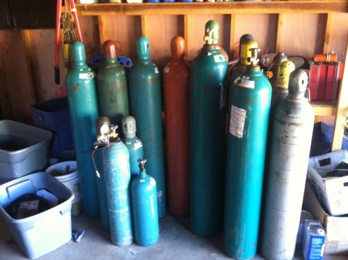 Large 250-330 Argon Co2 Helium Nitrogen cylinders tanks bottles empty or full