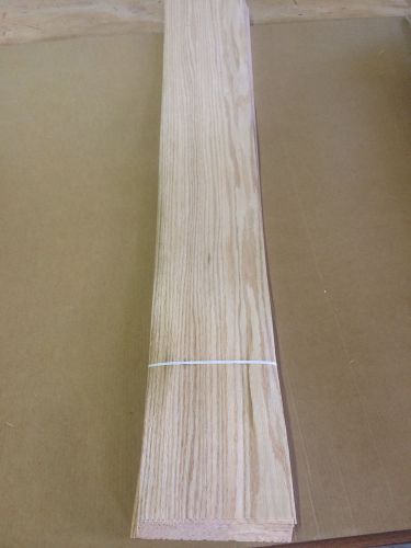 Wood veneer red oak 8x52 22pcs total raw veneer &#034;exotic&#034; ro14 8-13 for sale