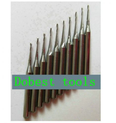 10pcs double flute carbide sprial cnc router bits 1mm 4mm for sale