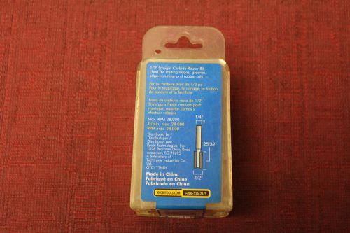 Ryobi a25rb03 1/2&#034; straight carbide tipped router bit new for sale