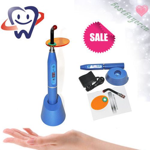 2015`~Dental 5W Wireless Cordless/LED Curing Light/ Lamp 1500mw Blue Warranty