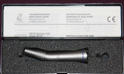 Kavo GENTLEpower 20 LP Dental Handpiece in Excellent Condition