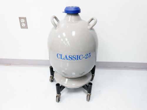 TAYLOR-WHARTON CLASSIC-25 LIQUID NITROGEN STORAGE TANK N2 WITH MOBILE CART