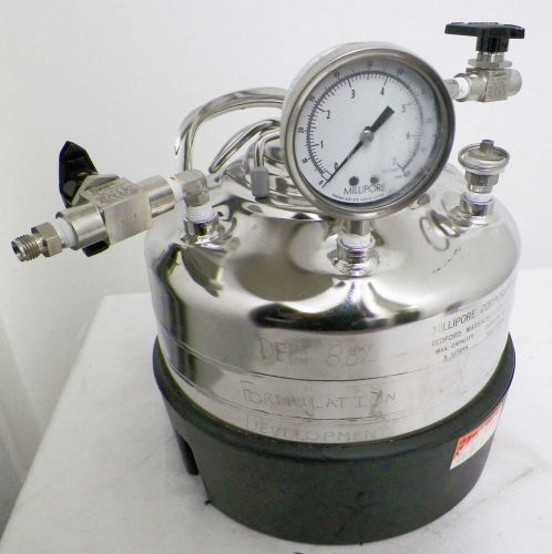 MILLIPORE CORP 5 LITER CAP XX6700P05 100 PSI MAX WP 250 DEG F HOLDING TANK POT