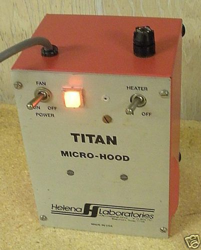 HELENA TITAN LAB MICROHOOD MICRO HOOD SMALL FAN HEATER IN GOOD WORKING CONDITION