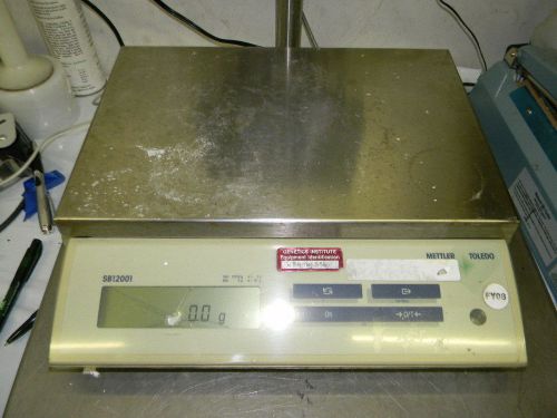 Mettler SB12001, 12100g Capacity, 0.1 Readability, Cracked Plastic Over Display