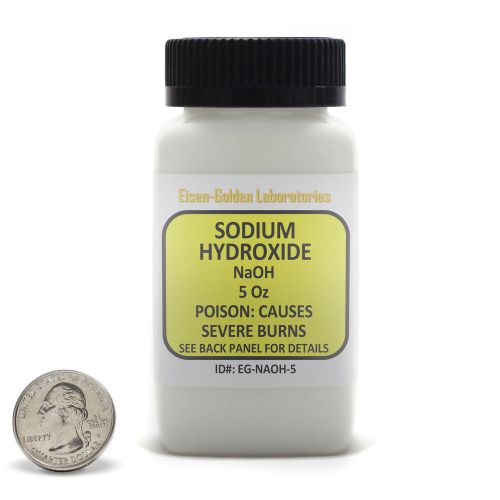 Sodium hydroxide [naoh] 99% acs grade powder 5 oz in an easy-pour bottle usa for sale