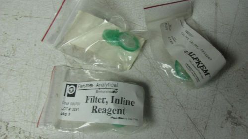 Perstorp / Alpkem Inline Reagent Filters Lot of 7 Pcs