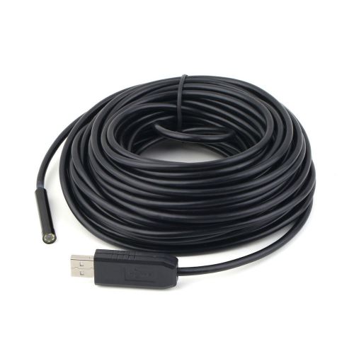 15m waterproof 6 led usb endoscope insprection tube camera 7mm lens mirror lx for sale
