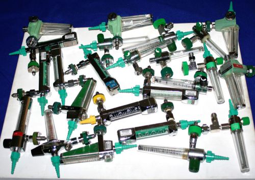 Lot (24) various oxygen flow meters for sale