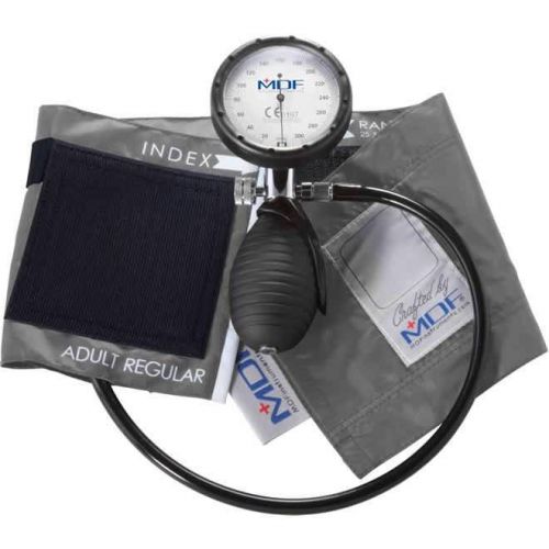 MDF Bravata Palm Aneroid Sphygmomanometer/Grey