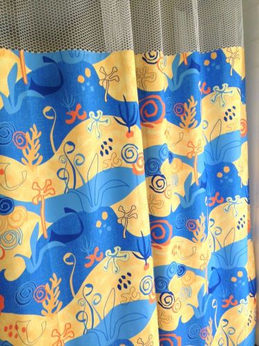 Curtain SeaLife 144&#034;x93 HOSPITAL CLINIC LAB Antibacterial Antimicrobial medical